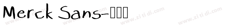 Merck Sans字体转换